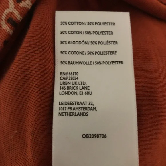 BDG Rust Bandana Print Crop Top - Picture 10 of 10